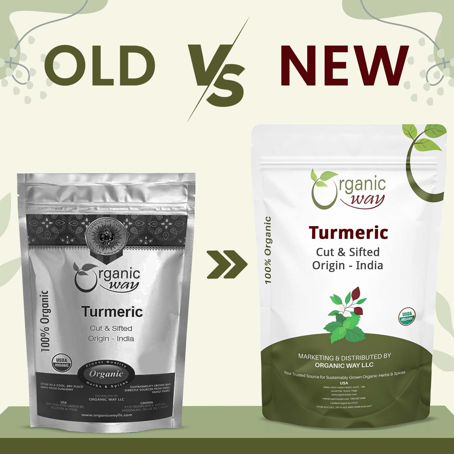 Organic Way: cúrcuma cruda para infusiones diarias y recetas.