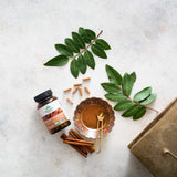 Etiqueta ORGANIC INDIA canela Ceilán, información clara sobre origen