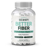 Organics Ocean Better Fiber: botella de cápsulas para uso diario y digestión suave.