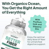 Organics Ocean Better Fiber: corteza de olmo resbaladizo para confort digestivo.