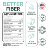 Organics Ocean Better Fiber: psyllium-cascara para favorecer movimientos intestinales regulares.
