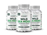Organics Ocean cápsulas de musgo de mar salvaje para hidratación y minerales