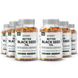 Organics Ocean Better Aceite de Semilla Negra, botella verter, posible apoyo a la salud general