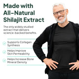 Organics Ocean Shilajit embalaje 30 cápsulas para rutina práctica.