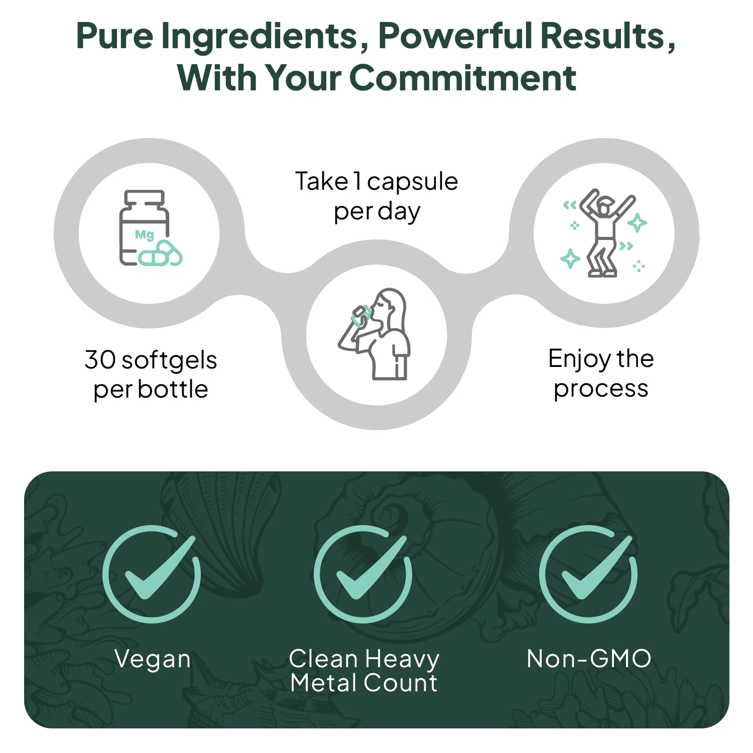 Suave gel de Organics Ocean, práctico para consumir diariamente.