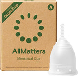 OrganiCup copa menstrual talla A en bolsa de algodón para uso diario