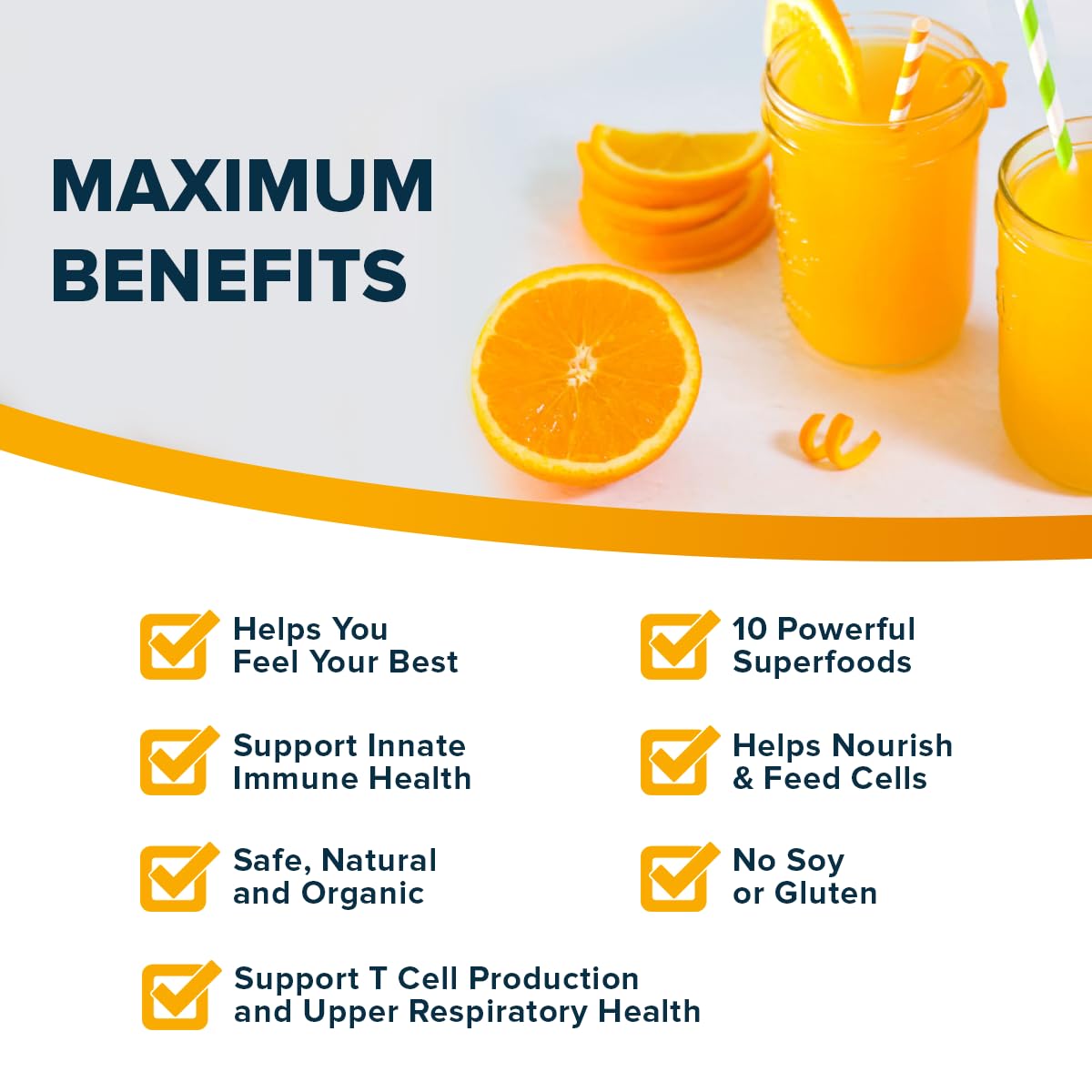 Organifi Immunity: polvo en vaso para una bebida refrescante