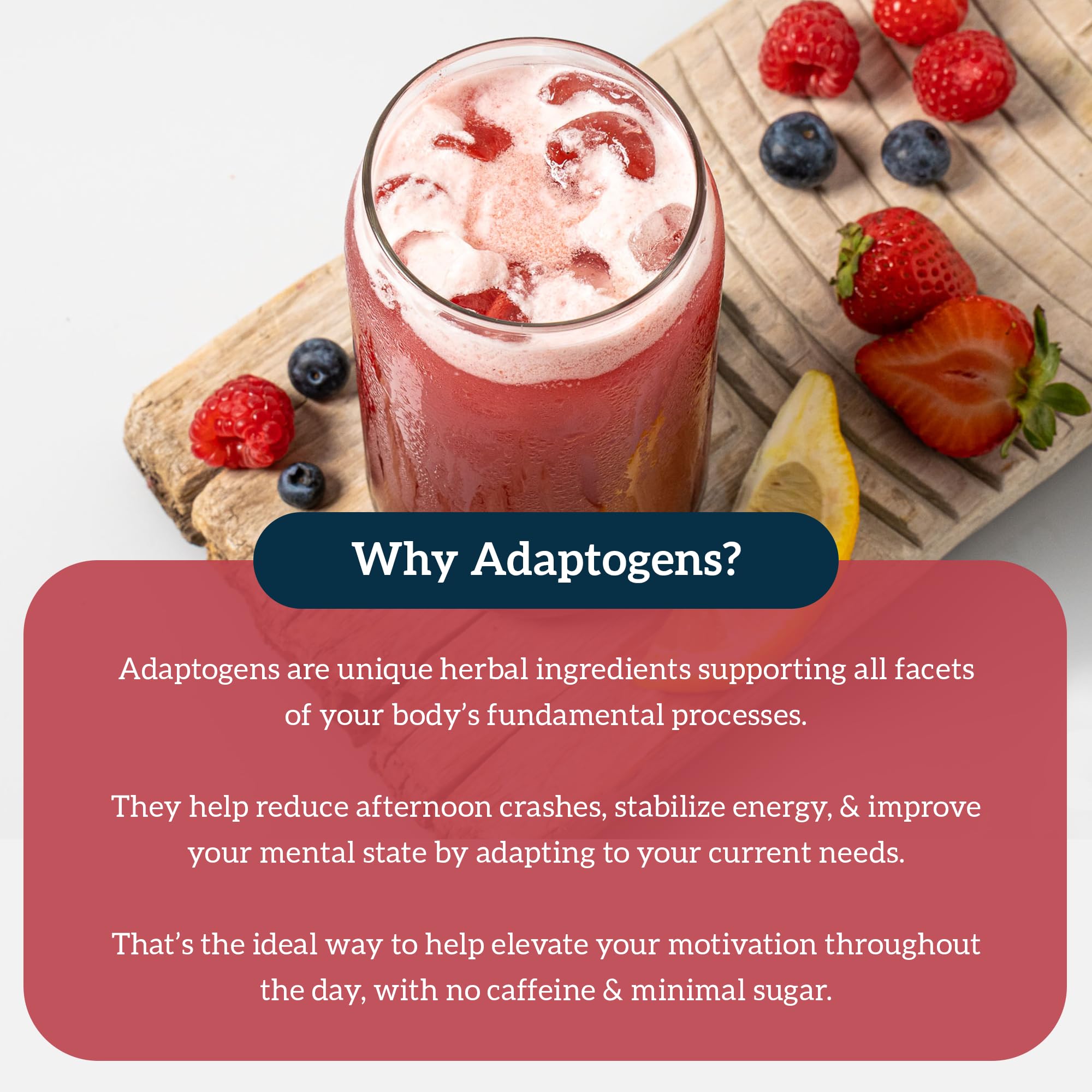 Organifi Red Juice en vaso de agua, hidratación nutritiva para el día.