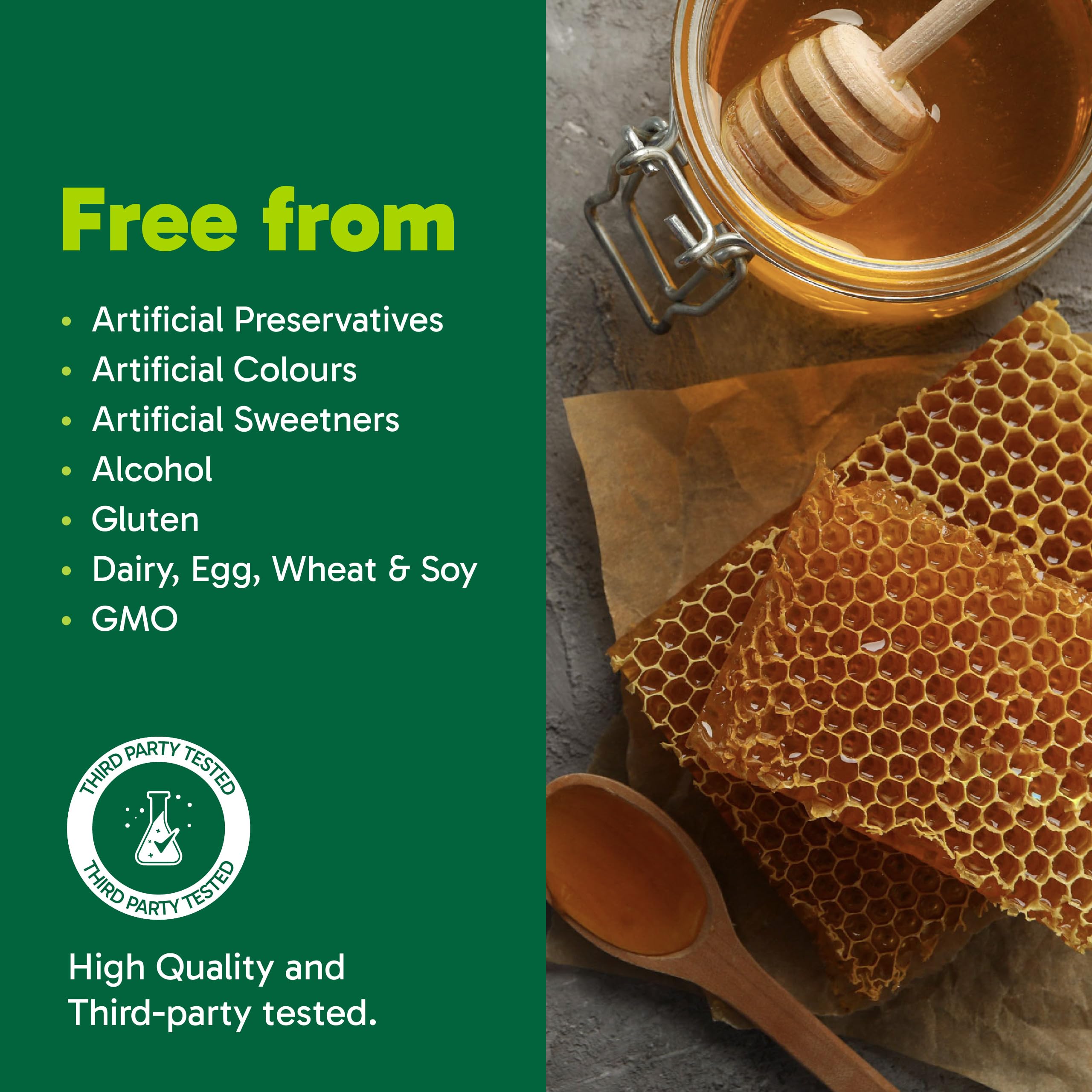 Organika Propolis Origen Canadiense, envase seguro para familia.