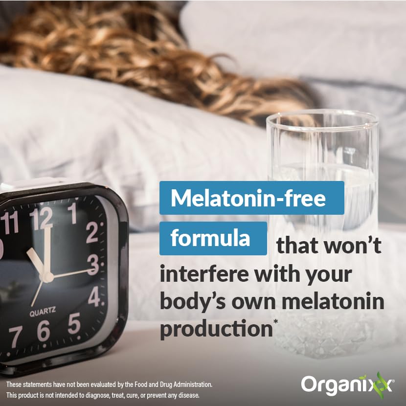 Organixx Clean Sleep 3D, caja de presentación, destaca compromiso con calidad y pureza.