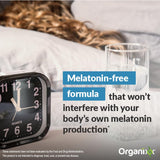 Organixx Clean Sleep 3D, caja de presentación, destaca compromiso con calidad y pureza.