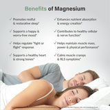 Organixx Magnesium 7 promueve sueño profundo y calma al dormir.