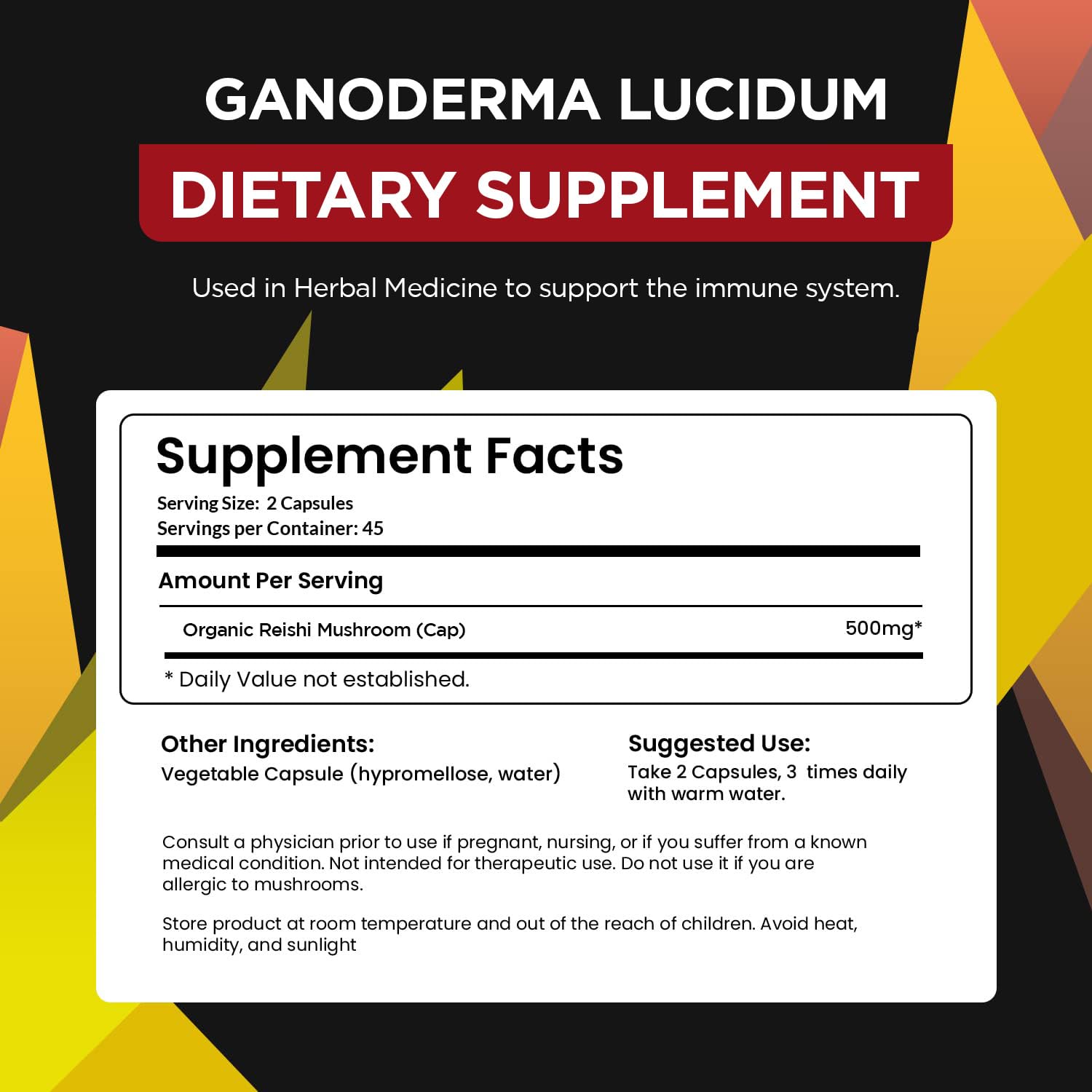 Organo OGX Ganoderma Lucidum: producto en estante muestra presentación y tamaño conveniente.