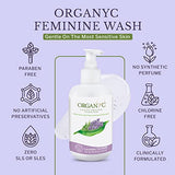 Organyc Lavanda orgánica con extractos botánicos, botella con aroma suave para uso diario.