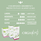 Organyc protector diario libre de plásticos y perfumes para piel sensible