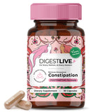 Organza DigestLive: botella de cápsulas para alivio digestivo posparto, fácil de usar