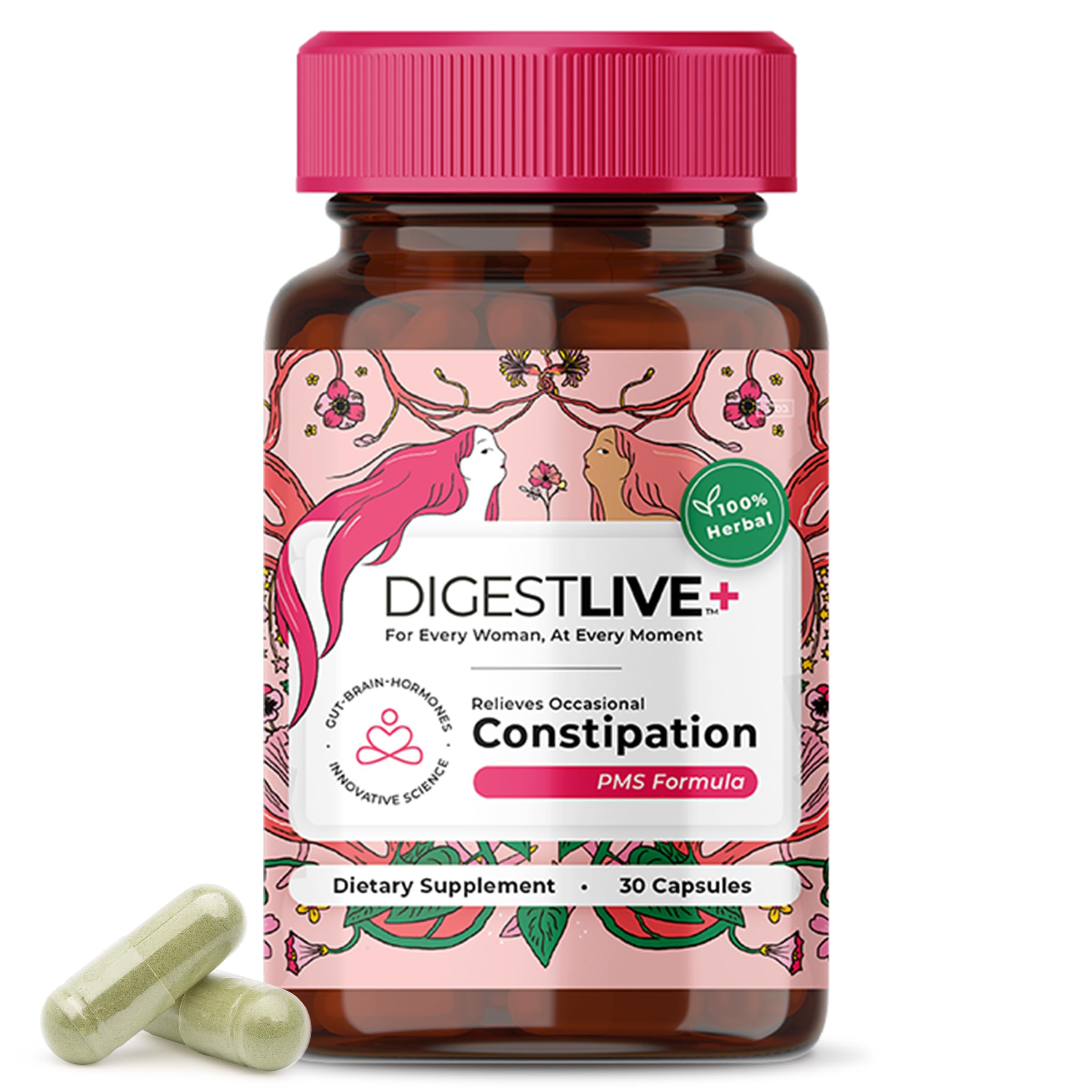 Organza DigestLive cápsulas para uso diario y comodidad digestiva suave.