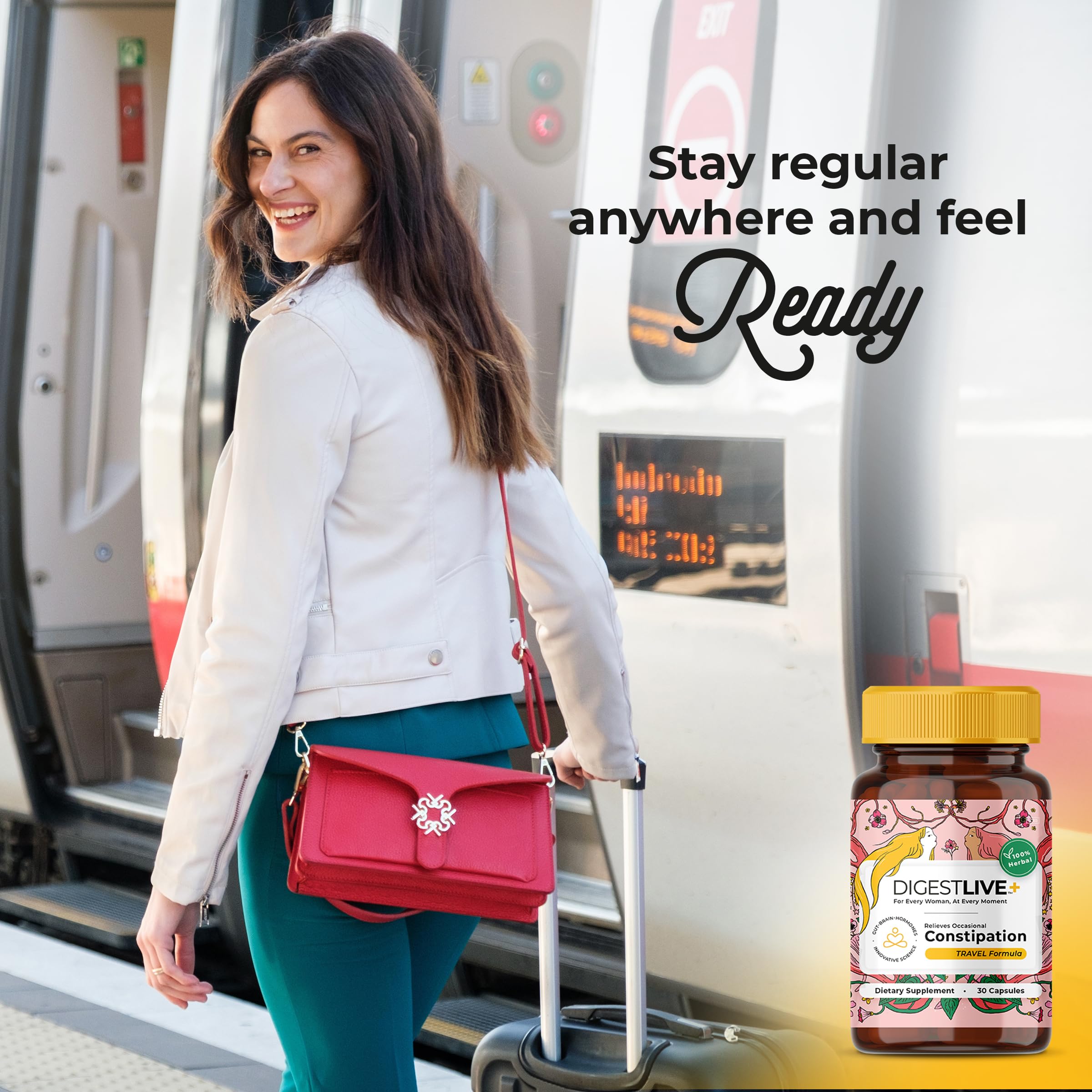 DigestLive Organza: iconos de uso práctico para digestión en viaje.