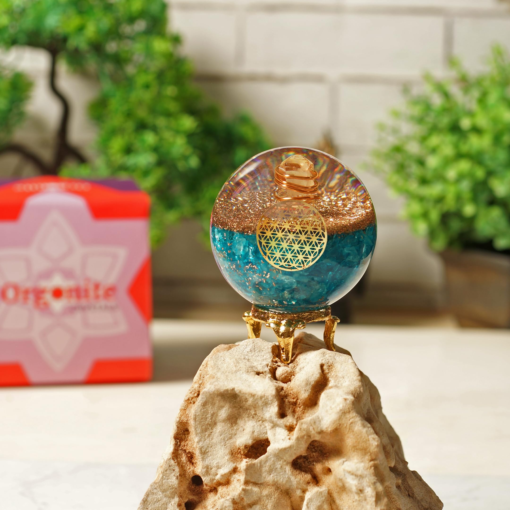 Orgonite Crystal muestra de presentación artesanal para regalo consciente.