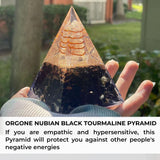 Orgonite Crystal pirámide con punto de cristal, potencia el enfoque en prácticas