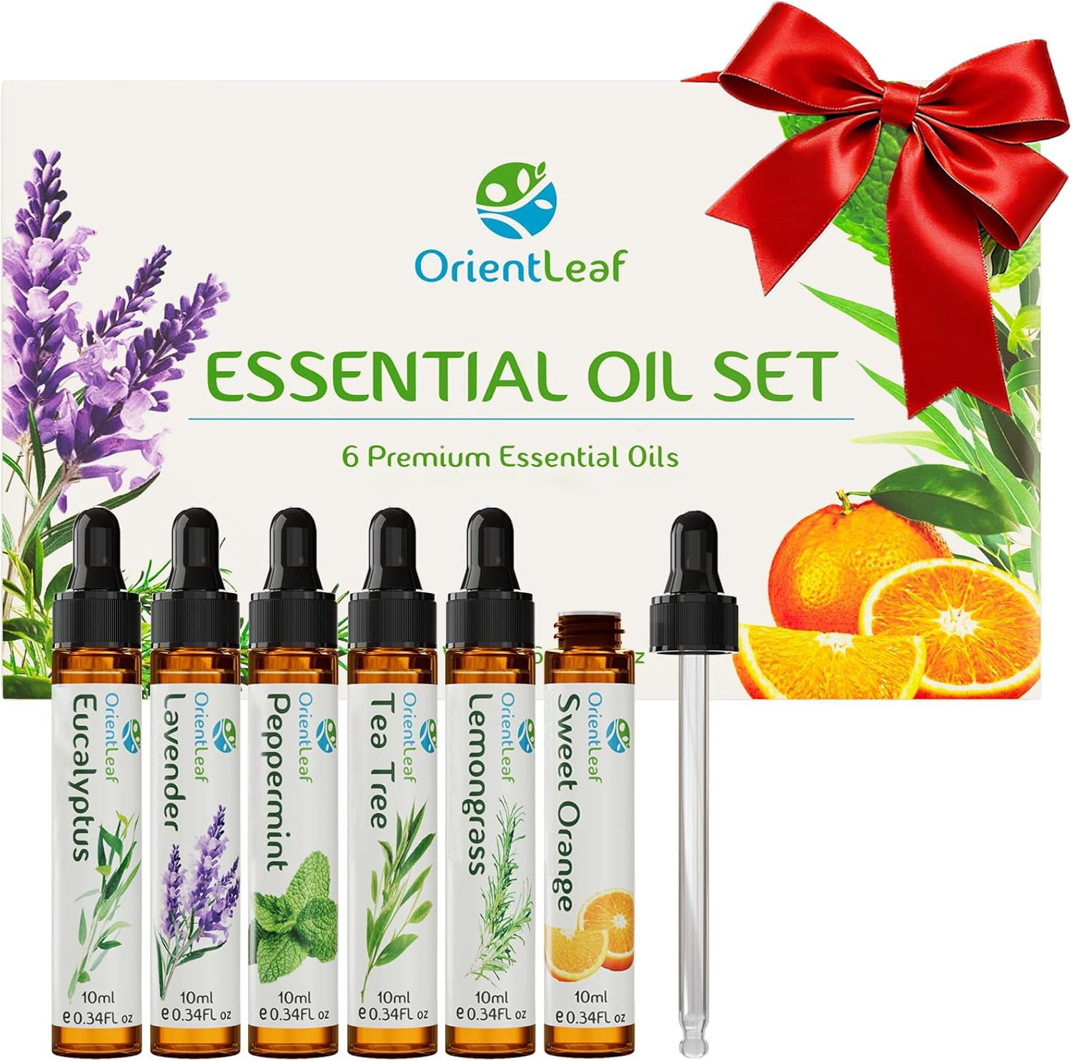 ORIENTLEAF Lavanda: frasco ámbar para difusor, aroma calmante para relajación diaria.