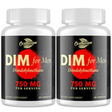 Orinthalixium DIM para hombres, botella con cápsulas, apoyo al equilibrio hormonal.