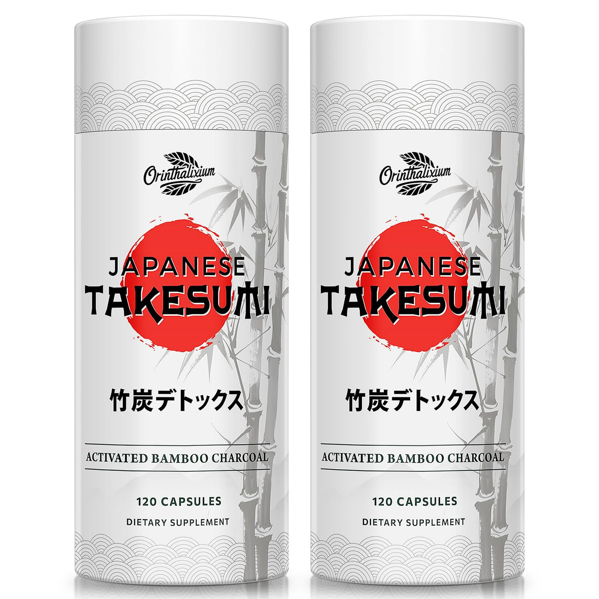 Orinthalixium Takesumi bambú activado 2000mg en cápsulas para uso diario.