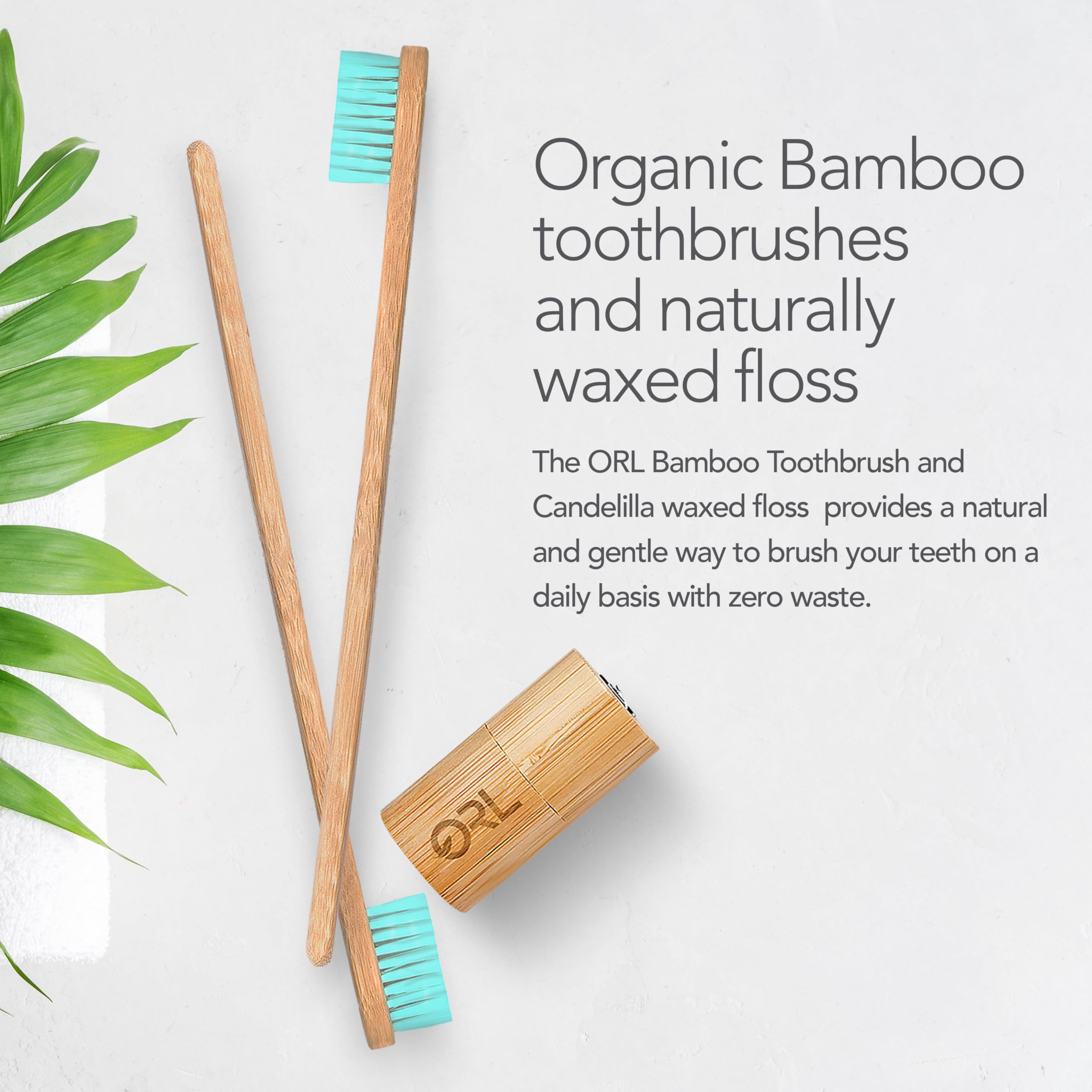 Caja Orl Natural blanca y turquesa, almacenamiento elegante