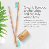 Caja Orl Natural blanca y turquesa, almacenamiento elegante