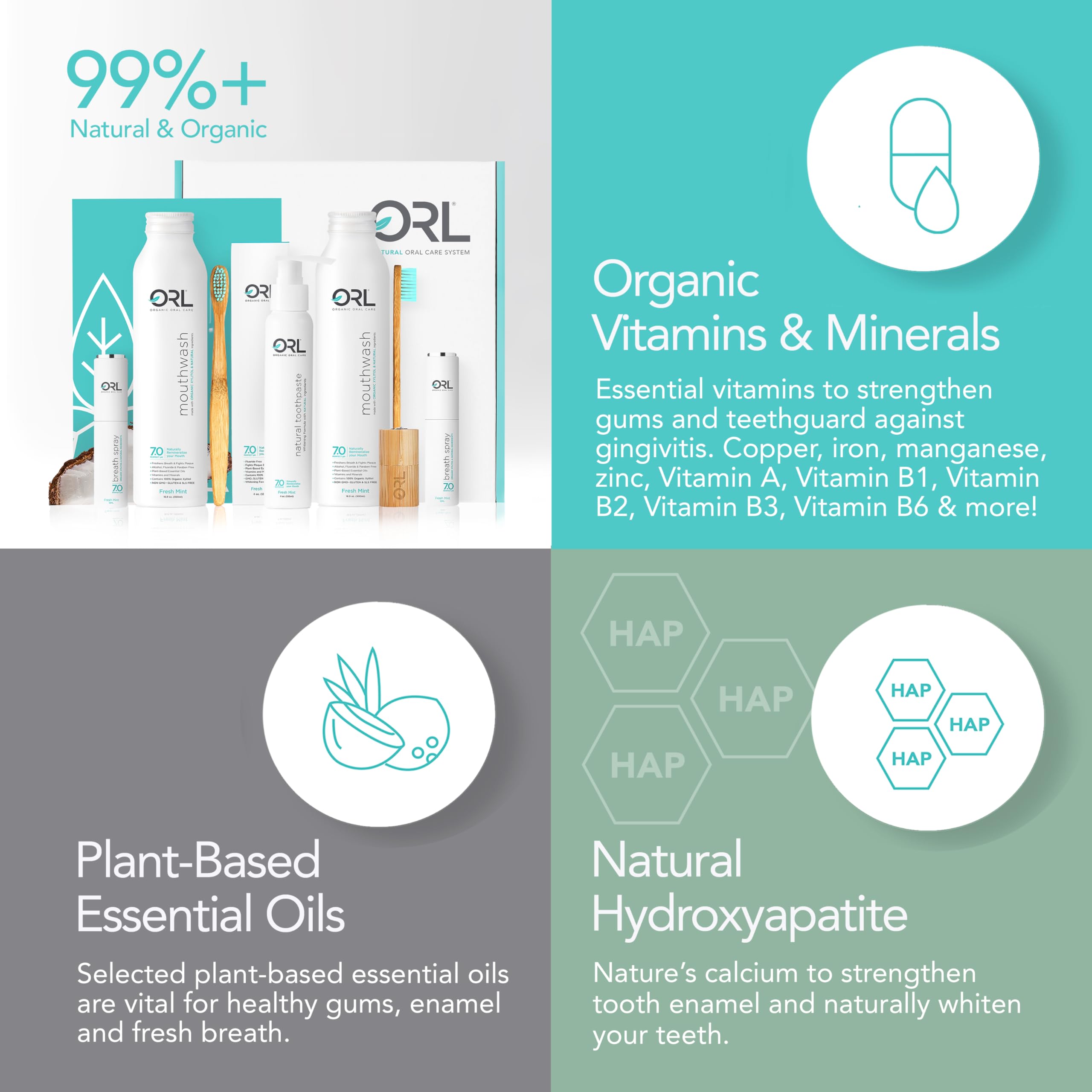 Hilo dental de bambú Orl Natural para limpieza entre dientes