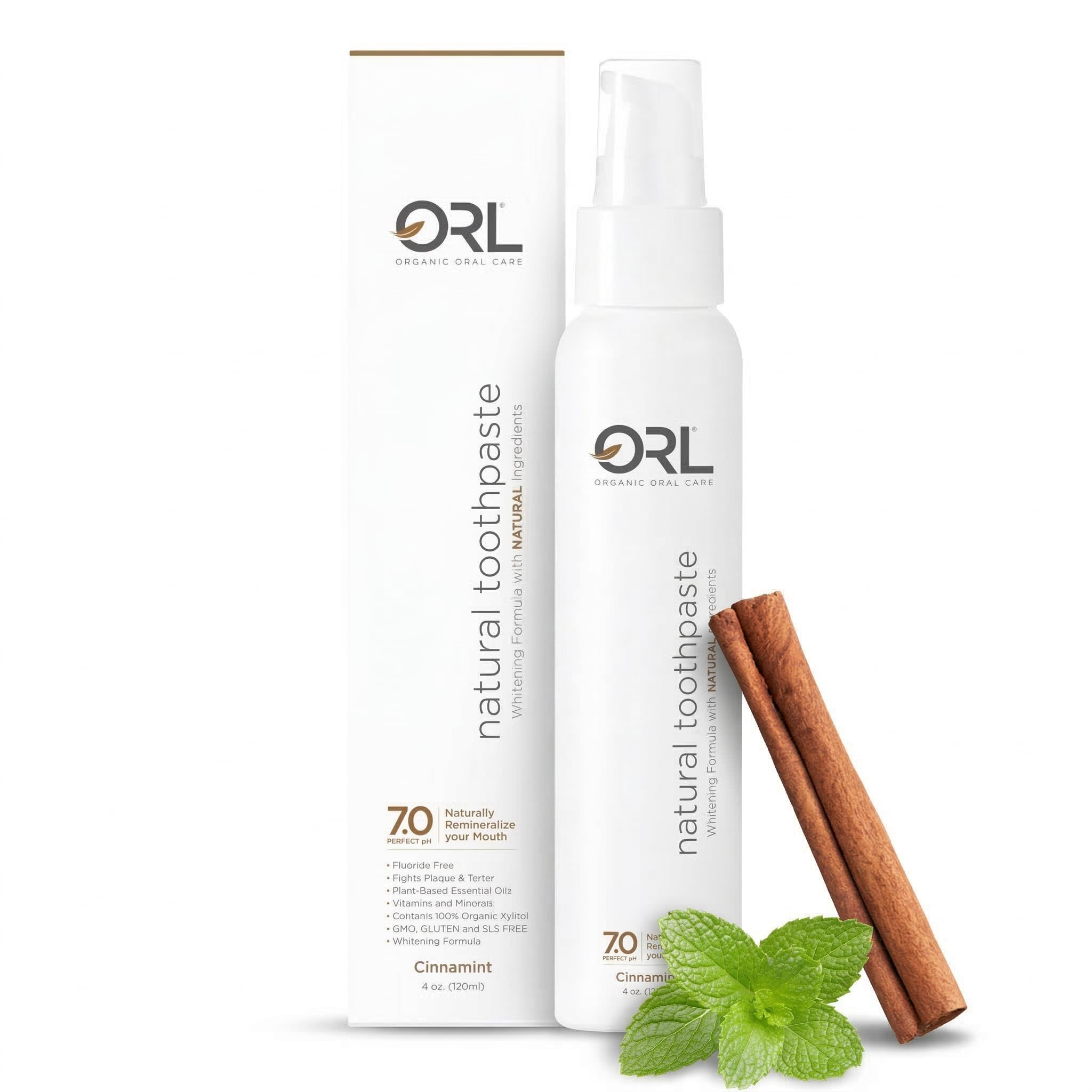 Orl pasta-dientes sin fluoruro en envase: protección diaria suave para dientes.