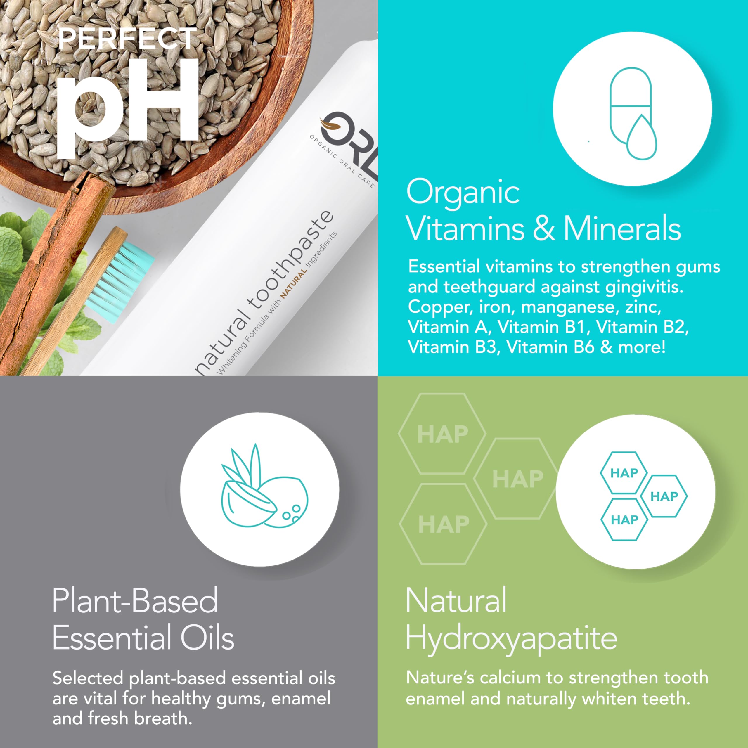 Orl balance de pH 7-0: neutraliza ácidos y favorece remineralización.