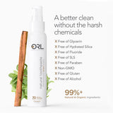 Orl xilitol-organico estimula la saliva y mantiene un pH equilibrado.