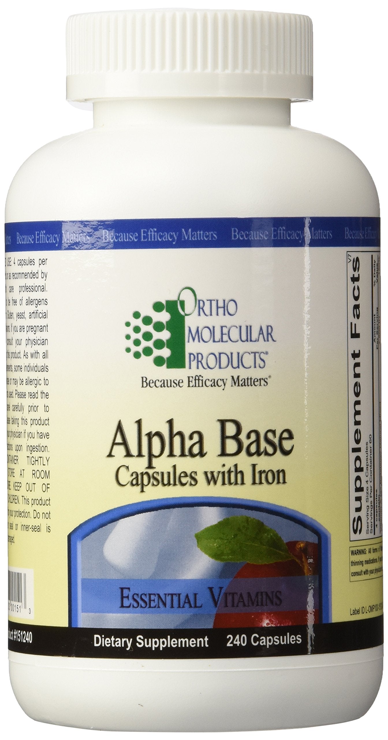 Ortho Alpha Base con Hierro en botella para uso diario