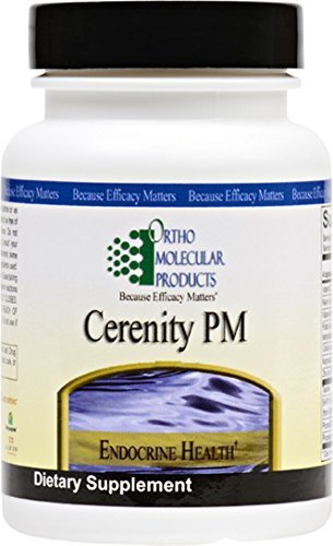 Ortho Molecular Cerenity PM, botella, apoyo para relajación ocasional y sueño suave