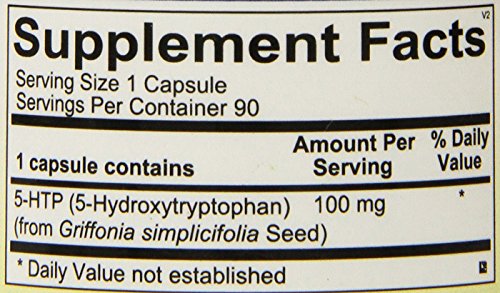 Ortho Molecular Products 5-HTP cápsula en mano para uso diario cómodo