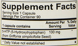 Ortho Molecular Products 5-HTP cápsula en mano para uso diario cómodo