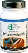 Saccharomyces boulardii de Ortho Molecular, botella de 60 cápsulas, apoyo digestivo durante antibióticos