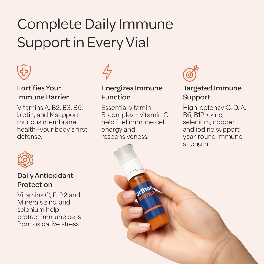 Orthomol Immun ampolla 20ml: listo para consumir tras la comida