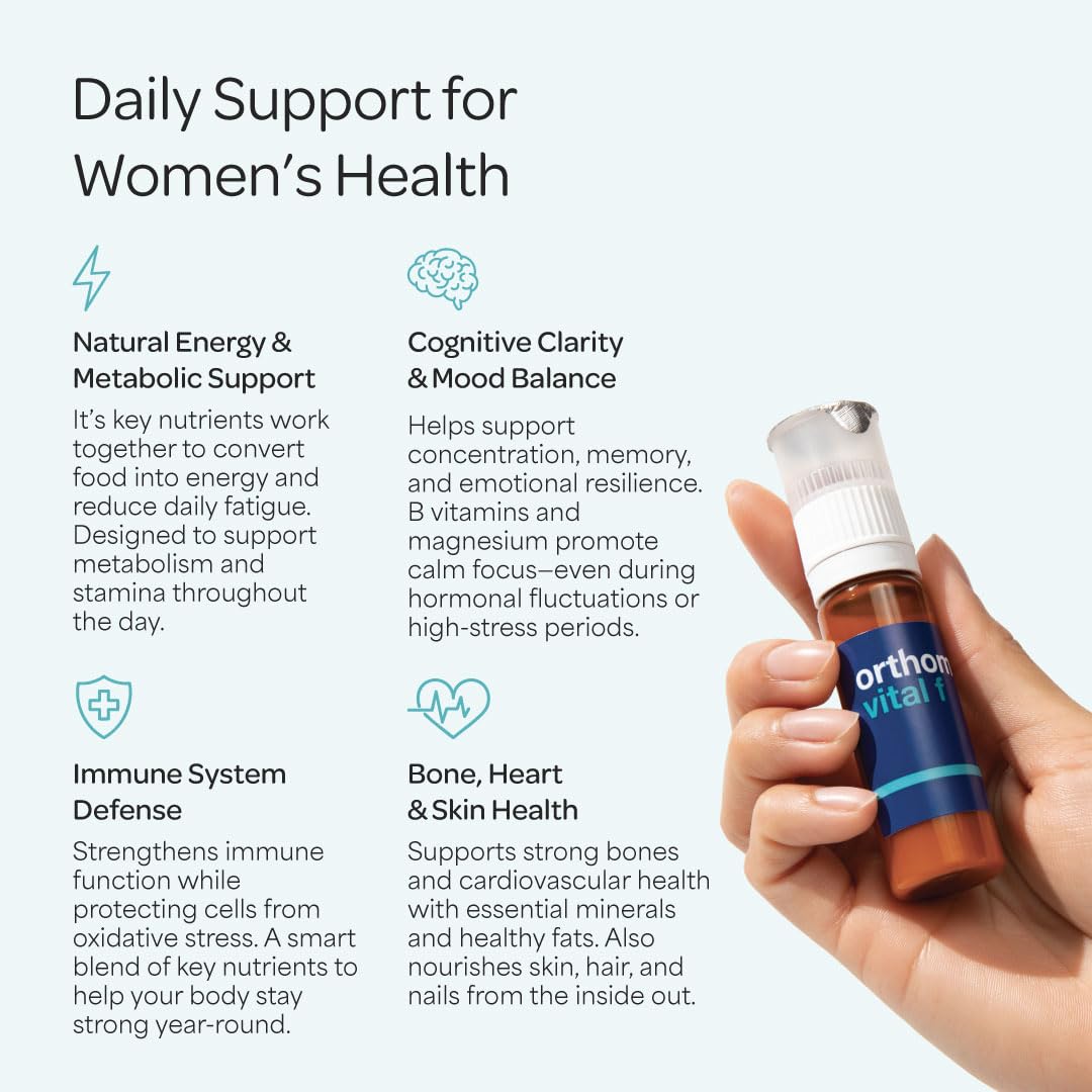 Orthomol Vital F, cápsula omega-3: apoyo antioxidante y aporte lipídico saludable.