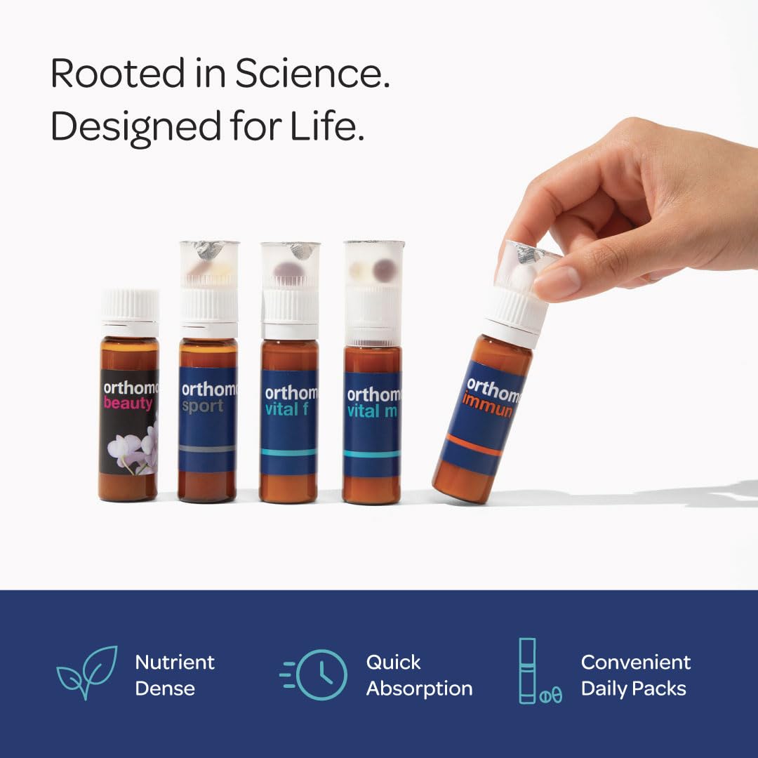 Orthomol Vital F, pack de dosis diarias: facilita la rutina de vitaminas completas.