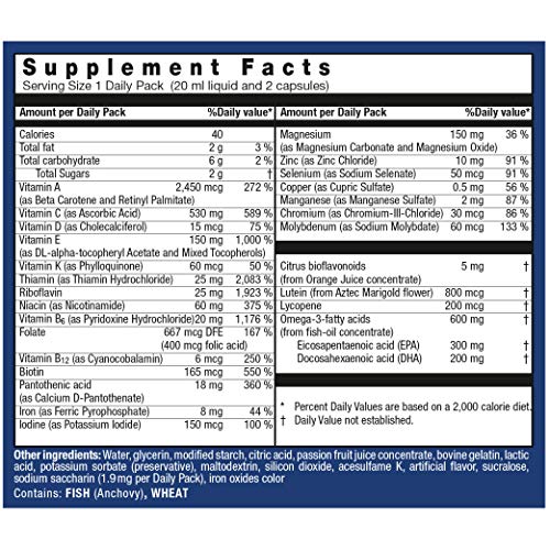 Orthomol Vital M, caja frontal como recordatorio de suplementación diaria
