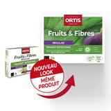 Ortis Frutos y Fibras Regular 24 cubos en mano, merienda práctica.