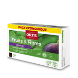 Ortis Frutos y Fibras Regular cubos masticables con fibra diaria y sabor agradable