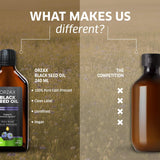 ORZAX Aceite de semilla negra rutina diaria para bienestar.