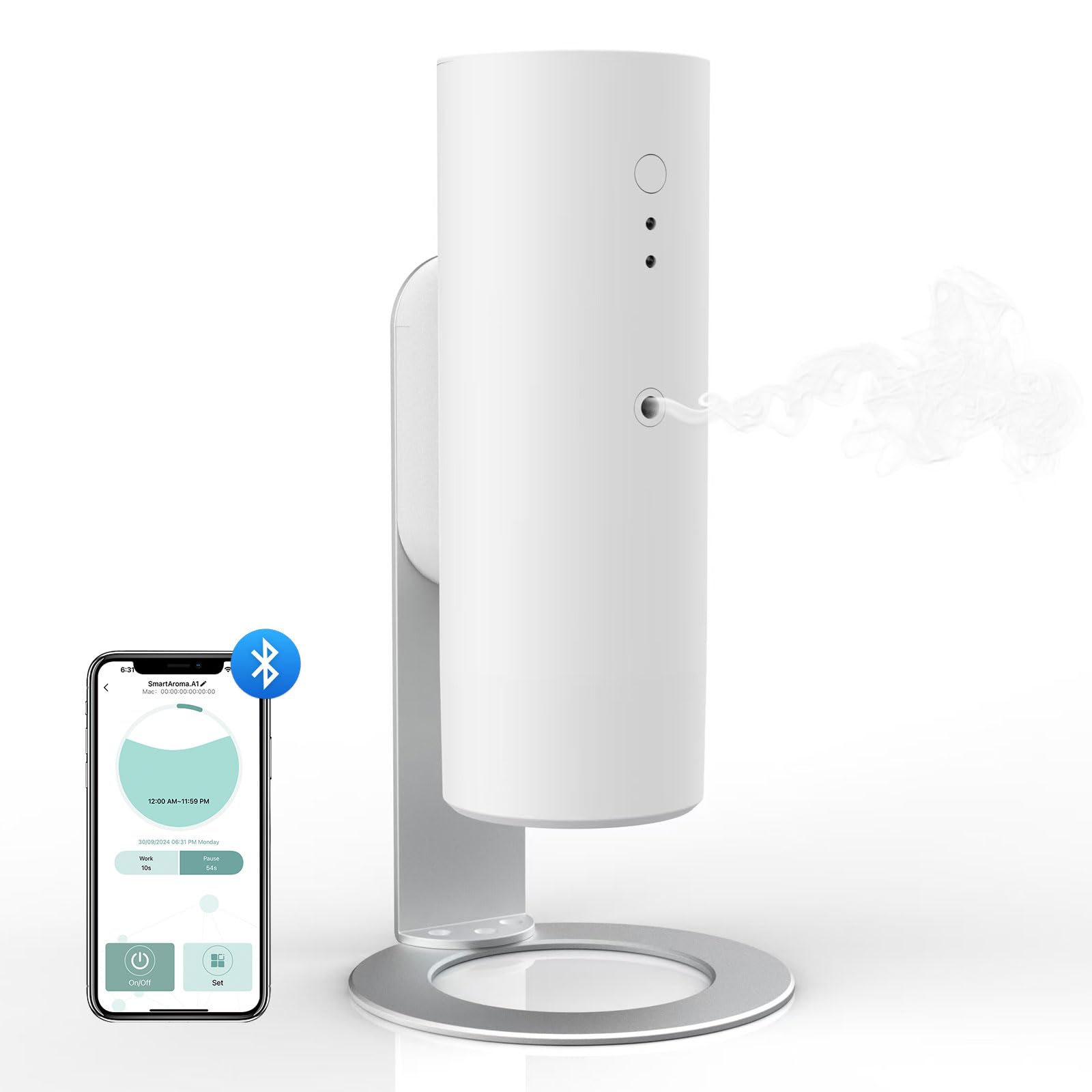 OscentPro difusor aromas sin agua en escritorio, ambientación fresca y compacta