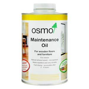 Osmo Aceite de Mantenimiento Claro en botella para suelos de madera; protege y realza.
