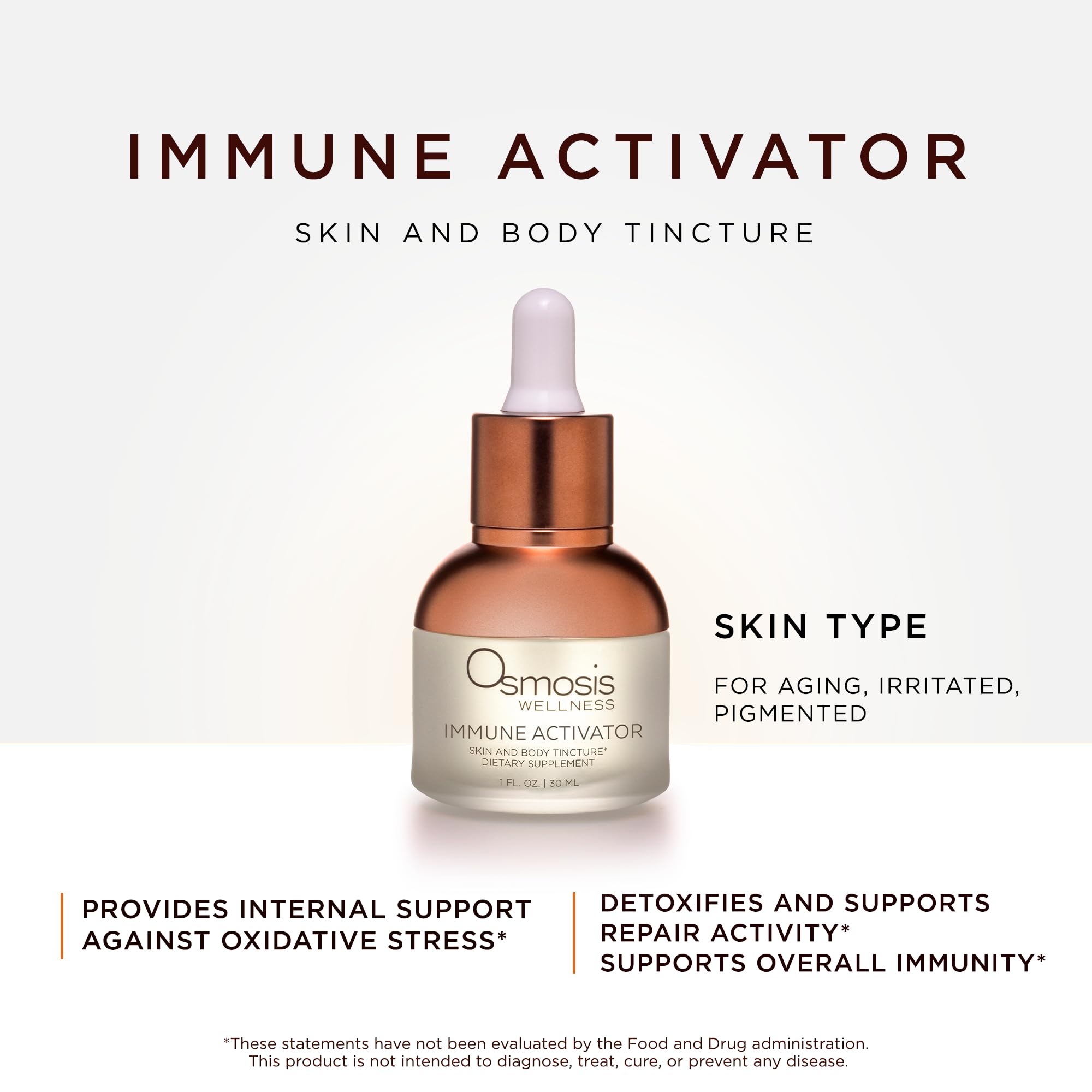 OSMOSIS Activador de Inmunidad, aplicación en gotas para dosis precisas.