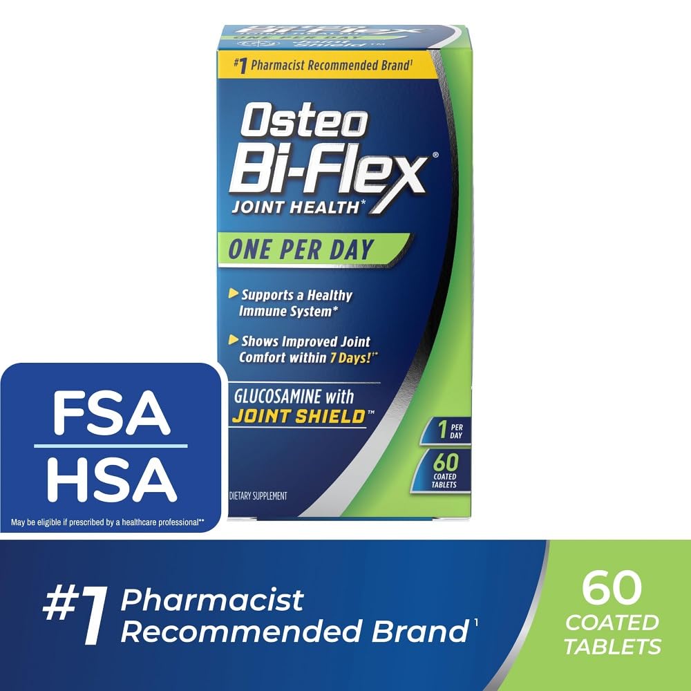 Osteo Bi-Flex una cápsula diaria: experiencia de uso suave y dosis conveniente.