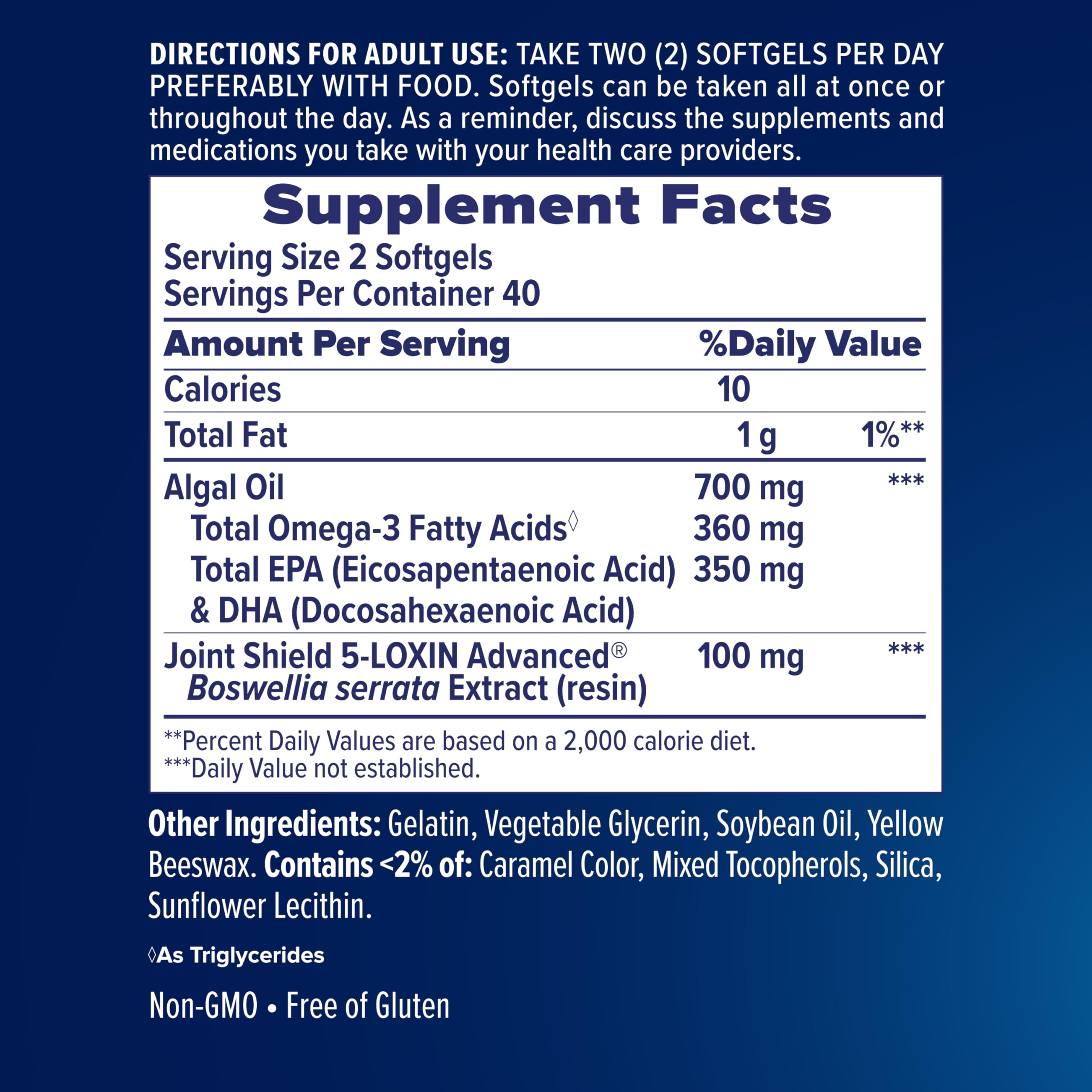 Osteo Bi-Flex movimiento diario con Omega-3 de algas